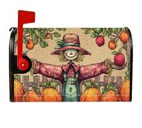 Spaventapasseri - Coperture magnetiche per cassette postali, autunnali, rustiche, zucca, frutta, arancione, decorazioni per casa e giardino, 45,7 x 53,3 cm
