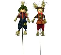 SPAVENTAPASSERI DISSUASORE VOLATILI ORNAMENTO DECORAZIONE GIARDINO ORTO 2PZ 95CM