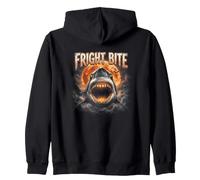 Spavento Morso Shark Halloween Horror Attack Felpa con Cappuccio
