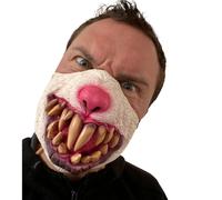 Spaventosa Coniglio Maschera Mezzo Bunny Big Denti Halloween Accessorio Costume