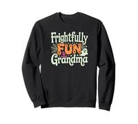 Spaventosamente divertente nonna carino Halloween strega fantasma Felpa