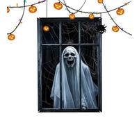 Spaventose Coperture per Finestre di Halloween 80 x 120 cm Decorazione | Decorazioni Halloween Per le Finestre per Casa Stregata Esterno Interno Porta Ingresso