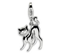Spaventoso Gatto Ciondolo .925 Argento Sterling Click Su Amore La Vita