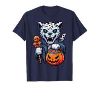 Spaventoso Halloween Leopard Ghost Spooky Candy Bag Maglietta