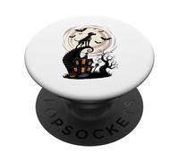 Spaventoso Halloween Luna Weimaraner Bracco Di Weimar PopSockets PopGrip Adesivo