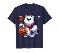 Spaventoso Halloween Orso Polare Fantasma Spettrale Candy Bag Maglietta