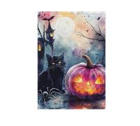 Spaventoso Halloween Rosa Jack-o-lantern Zucca Ragno Gatto Nero vacanze bandiere da giardino per esterno banner colorato per la decorazione del giardino 28x40 double sided