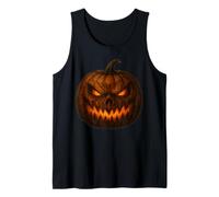 Spaventoso Jack-O-Lantern Face Zucca Malvagia Halloween Horror Canotta