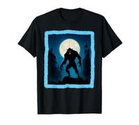 Spaventoso lupo mannaro folklore mostro raccapricciante orrore luna piena Maglietta
