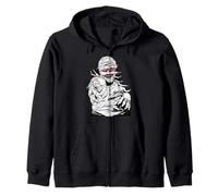 Spaventoso Male Mummia Faccia Raccapricciante Horror Halloween Felpa con Cappuccio