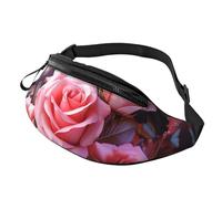 Spaventoso nave in mare Marsupio per le Donne Uomini Moda Marsupio Cintura Regolabile per Allenamento Corsa Viaggi Casual Marsupio, Rosa e Farfalle, Taglia unica