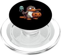 Spaventoso sacchetto di caramelle spettrale di Halloween ornitorinco fantasma PopSockets PopGrip per MagSafe