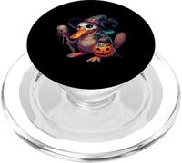 Spaventoso sacchetto di caramelle spettrale di Halloween ornitorinco fantasma PopSockets PopGrip per MagSafe