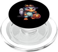 Spaventoso sacchetto di caramelle spettrale di Halloween ornitorinco fantasma PopSockets PopGrip per MagSafe