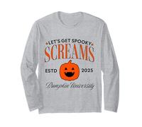 Spaventoso Spooky Jack- O -Lanterna Viso Autunno Zucca Halloween Maglia a Manica