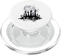 Spaventoso Zombie Mani Luna Piena Horror Halloween stagione spettrale PopSockets PopGrip per MagSafe