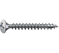 Spax, 0/1032/074/3,5/20/ /01, Vite universale, 3,5 x 20 mm, 1000 pezzi, sollevato, Croce recesso Z, 4Tagliare, filo pieno, nichelata, E1J - 0241030350205