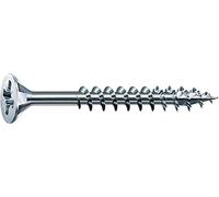 Spax, 0/1034/001/4,0/40/ /01, Vite universale 4,0 x 40 mm, 1000 pezzi, testa svasata, Croce recesso Z, 4Tagliare, filo parziali, zincata vuoto A2J - 0291010400405