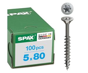 Spax 0/3487/000/5,0/80/ /02 - Vite in acciaio inox V2A, 5 mm, 5 x 80 mm