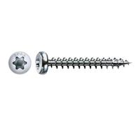 SPAX, A9J, Vite universale, testa semi-rotonda, T-STAR plus, 4 Cut, filettatura piena, 1000 pezzi, 4,5 x 20 mm, Zincato lucido
