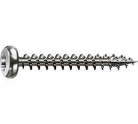 Spax, 0207000500503, Vite universale, 5,0 x 50 mm, 100 pezzi, Panhead, T-Star Plus, 4Tagliare, interamente filettato, acciaio inox A2, 1,4567