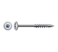 SPAX 251010802205 - Viti per costruzioni in legno, 8,0 x 220 mm, 50 pezzi, T-Star Plus, testa piatta, filettatura parziale, 4CUT, WIROX A3J, 0251020802205, colore: Argento