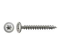 Montaggio per Holzbau, piatto testa, T-star plus, 4 Cut, 1,4567, 8,0 x 60 mm, 50 pcs, interamente in acciaio inox con filettatura A2, 0257000800605