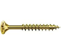 Spax 0291020350305 - Vite universale, testa svasata, taglio a croce, T-STAR plus, 4CUT, filettatura parziale, zincato passivato giallo A2L, 0/1034/021/4,0/60/ /01