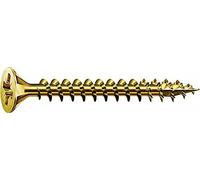 Spax 1081020350123 - Vite universale, testa svasata, taglio a croce, T-STAR plus, 4CUT, filettatura piena, zincato passivato giallo A2L, 0/1034/021/4,0/70/ /01