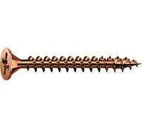 Spax, 1081140450805, Vite universale, 4,5 x 80 mm, 200 pezzi, testa svasata, Croce recesso Z, 4Tagliare, filo pieno, brunito C1A