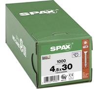 SPAX 1191010450305 Vite da legno 4.5 mm 30 mm T-STAR plus Acciaio WIROX 1000
