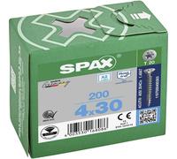 SPAX 1197000400303 Vite da legno 4 mm 30 mm T-STAR plus Acciaio inox A2 200 pz.