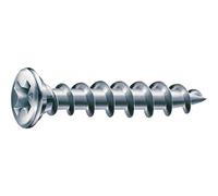 Spax 1411010400225 Fex della finestra KS Bau vite, 4.0 mm x 22 mm PH2, Argento (Confezione da 1000)