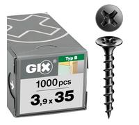 SPAX 1891170390355 GIX-B - Viti per montaggio rapido, colore: Nero