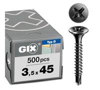 SPAX 1991170350455 GIX-D - Viti per montaggio rapido, colore: Nero