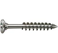 SPAX, 25170005010021, Vite Facciata, 5,0 x 100 mm, 100 pezzi, ha sollevato, T-Star Plus, CUT, filo parziale, acciaio inox A2, 1,4567
