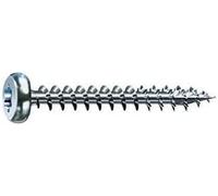 SPAX, A9J, Vite universale, testa semi-rotonda, T-STAR plus, 4 Cut, filettatura piena, 200 pezzi, 4,0 x 30 mm, Zincato lucido