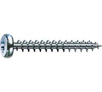 SPAX, A9J, Vite universale, testa semi-rotonda, T-STAR plus, 4 Cut, filettatura piena, 500 pezzi, 4,0 x 60 mm, Zincato lucido