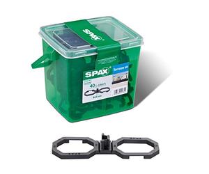 SPAX Air per una migliore ventilazione, in scatola con manico M per circa 2,8 m², distanza 6,5 mm, nero, 5009422564009