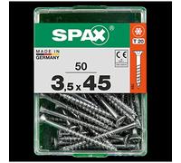 Spax Fissaggi Spax Trx a testa svasata, giallo, 3,5 x 45 m, 50 pezzi, 4191020350452