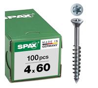 SPAX-M, Viti a testa piatta T-STAR plus, per MDF, testa piccola, parzialmente filettate, zincate tramite galvanizzazione A2J - 0441010350453, 0441010400603