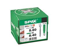 SPAX Set di viti Ø 8 120 pezzi, tasselli di espansione tipo SD 8 x 40, vite universale 5 x 60, WIROX A9J, T-STAR plus T20, per il fissaggio su calcestruzzo, pietra piena, pietra forata e calcestruzzo