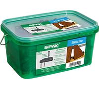 SPAX Stick pro 4009422556639 - Set di 120 bacchette per fissaggio in legno e alluminio, con viti a testa cilindrica per circa 3 m², colore: Nero