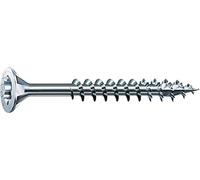 Spax T-STAR plus 191010450603 - Vite universale con testa svasata, 4CUT, filettatura parziale, lucida zincata tramite galvanizzazione, Zincato, 4,5 x 60 mm
