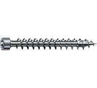 SPAX T-TAR plus 1211010601005 - Viti per costruzioni in legno, 6,0 x 100 mm, testa cilindrica, filettatura completa, 4CUT, WIROX A3J, 100 pezzi