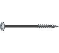 SPAX T-TAR plus 251010601405 - Viti per costruzioni in legno, 6,0 x 140 mm, testa piatta, filettatura parziale, 4CUT, WIROX A3J, 100 pezzi