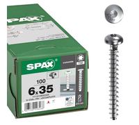 SPAX Vite per calcestruzzo Panhead, 6 x 35 mm, 1/-, 100 pezzi, T-STAR T30, zincata, 1711010600355
