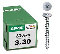 SPAX Vite posteriore da parete senza lente 3,0 x 30 Torx 10 Wirox argento confezione da 300