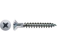 Spax, 0271010450805, Vite universale, 4,5 x 80 mm, 200 pezzi, testa svasata, Croce recesso Z, foro testa, filo pieno, zincato vuoto A2J