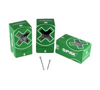 SPAX Vite universale, testa piatta, filettatura parziale, 5 x 77 mm, 150 pezzi, T-STAR plus T20, 4CUT, WIROX - 0251010500775